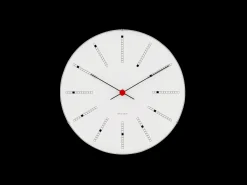 Arne Jacobsen Bankers Vægur Ø16 cm hvid/sort/rød | Køb her Clearance