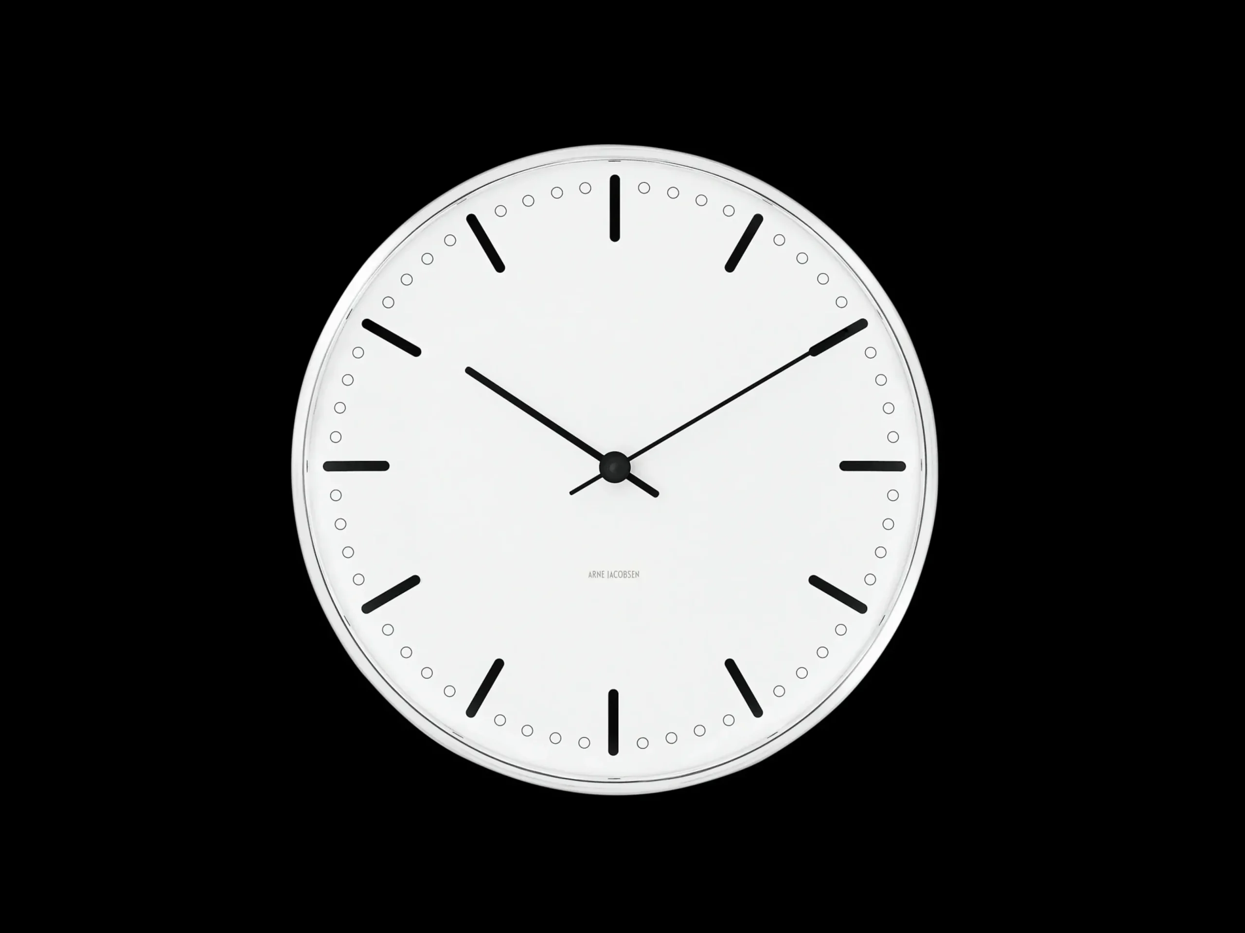 Arne Jacobsen City Hall Vægur Ø16.5 cm hvid/sort | Køb her Clearance