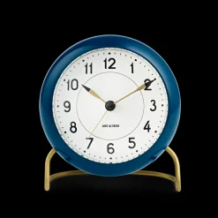 Arne Jacobsen Station Bordur Ø11 cm petroleum/hvid | Køb her Sale