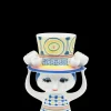 Bjørn Wiinblad Lady with hat Vase H20.5 cm blå | Køb nu Hot