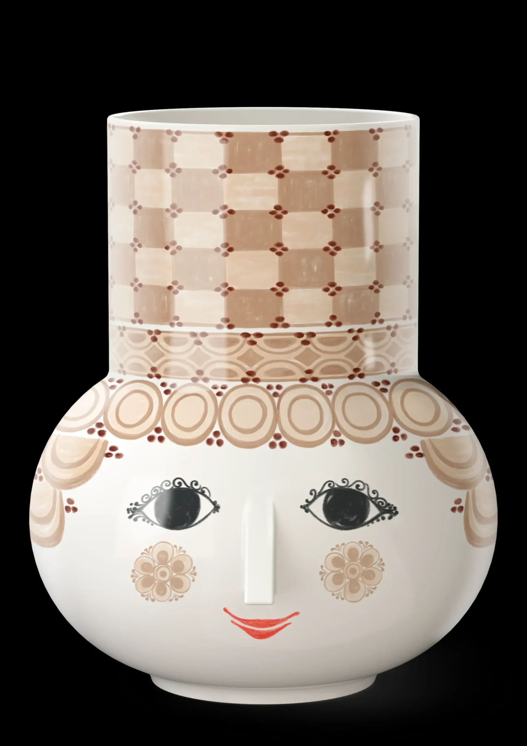 Bjørn Wiinblad Vase H35 cm i sand fra serien Olga | Køb her Sale