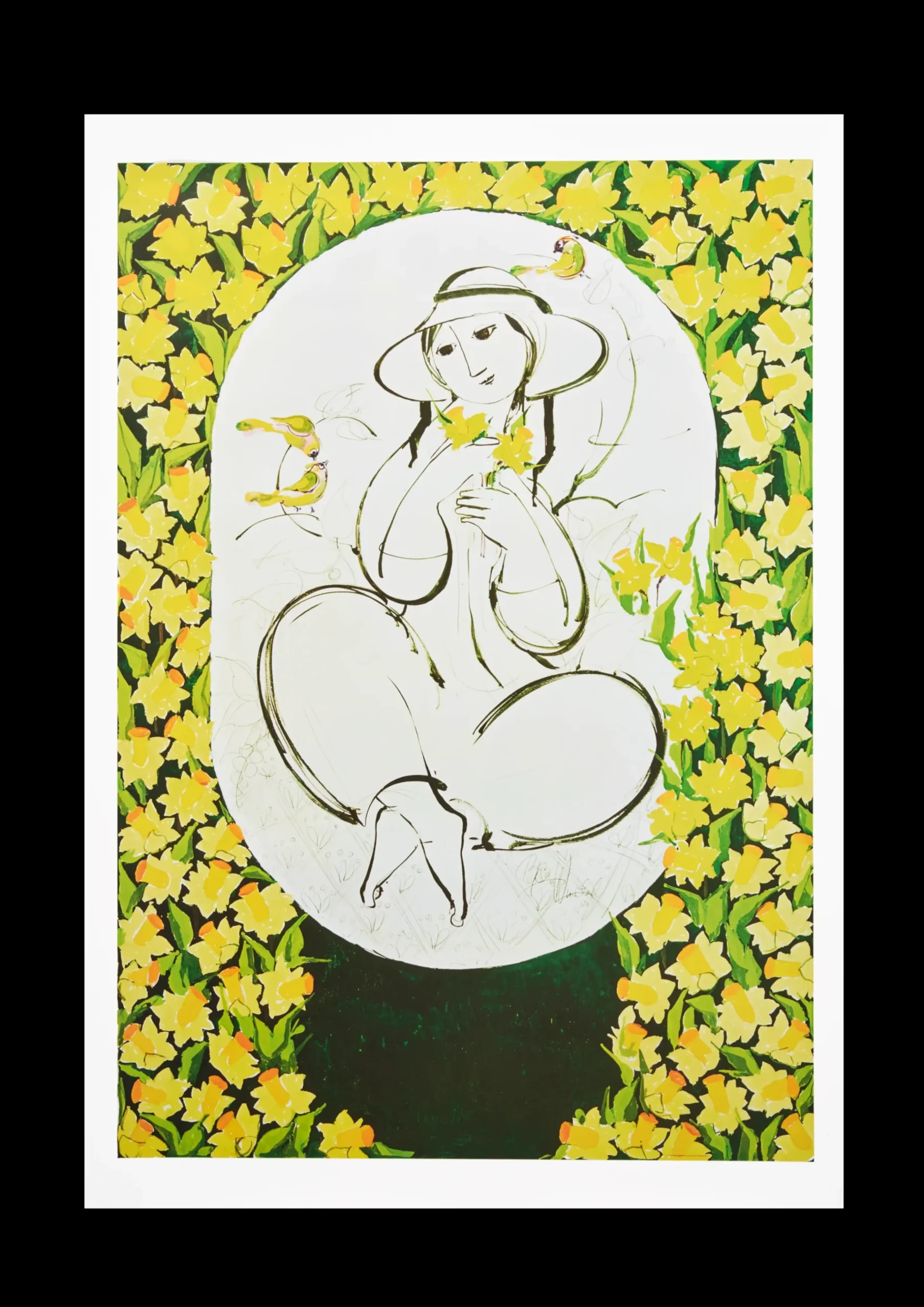 Bjørn Wiinblad Wiinblad Forårsfornemmelser, 50x70 cm multi New