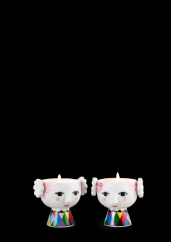 Bjørn Wiinblad Eva Fyrfadsstager Ø6.5 cm – Pink Tivoli|design, 2 stk. Online