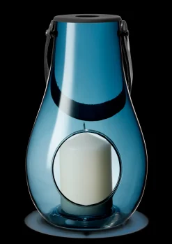 Holmegaard Design With Light Lanterne H25 mørk blå | Køb her Sale
