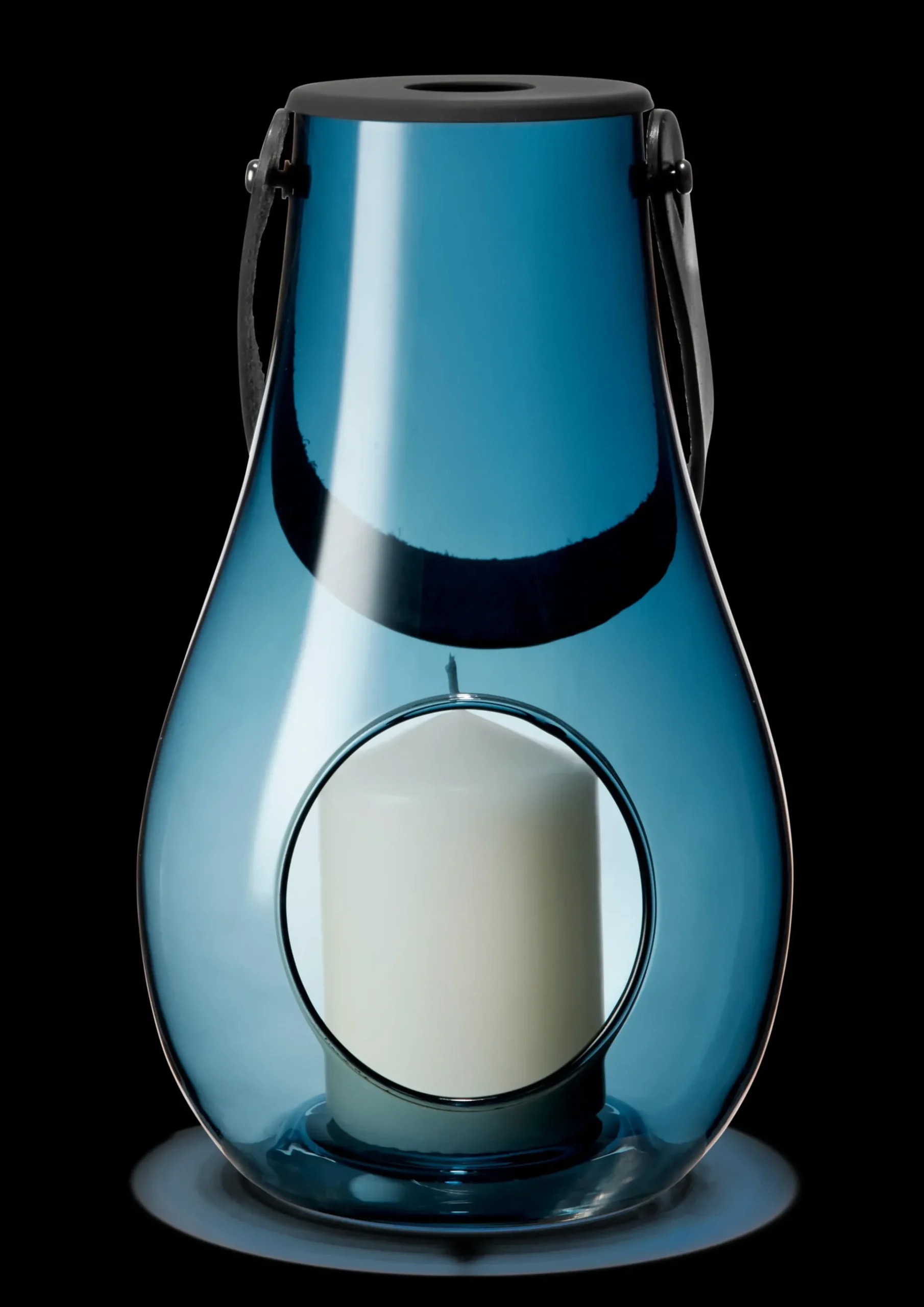 Holmegaard Design With Light Lanterne H25 mørk blå | Køb her Sale
