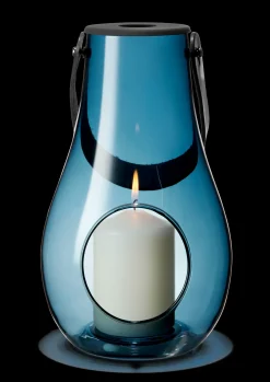 Holmegaard Design With Light Lanterne H25 mørk blå | Køb her Sale