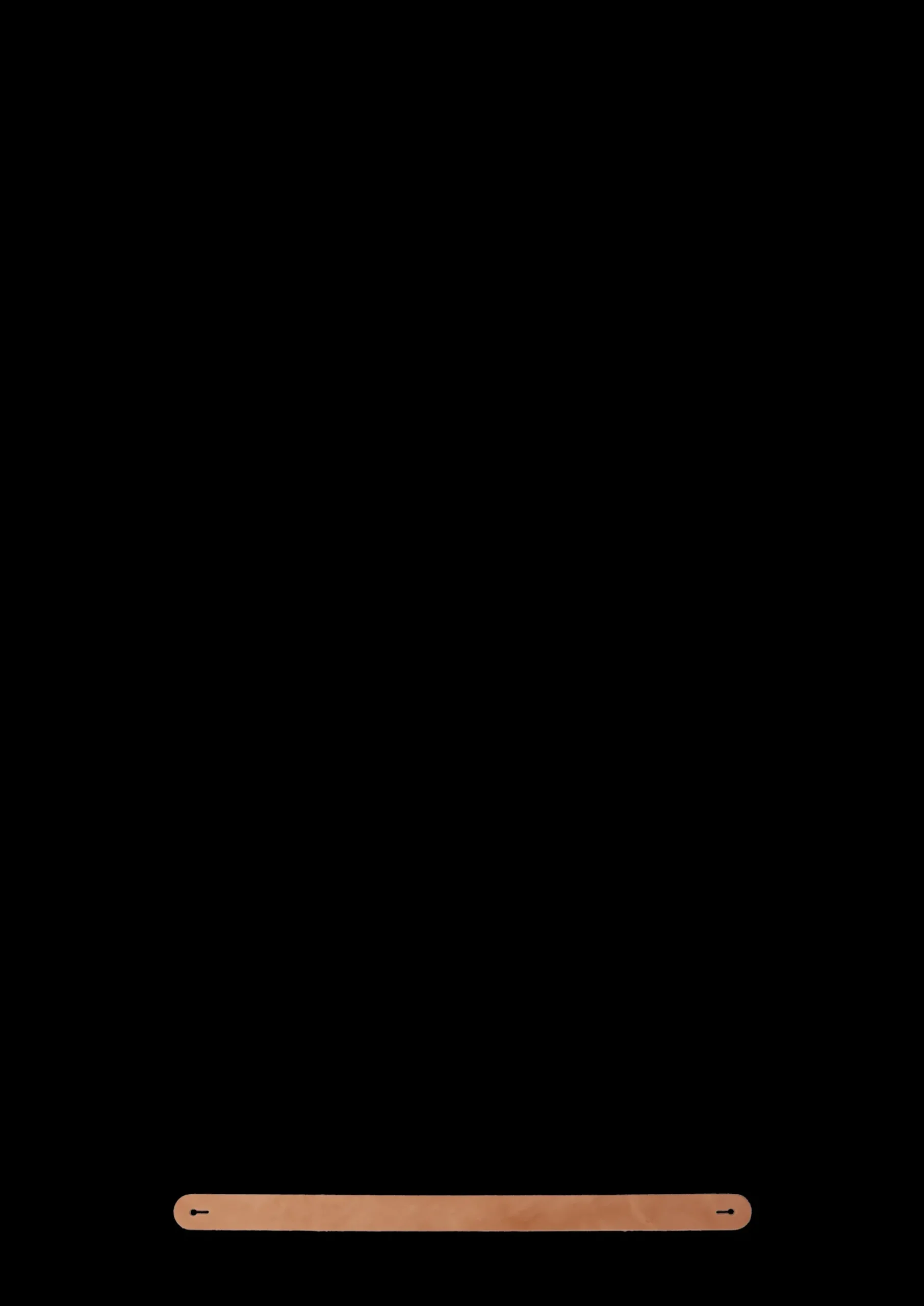 Holmegaard Design with Light Læderstrop – Natur 2,5 mm Discount