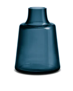 Holmegaard Flora Vase kort hals H24 mørk blå | Køb her New