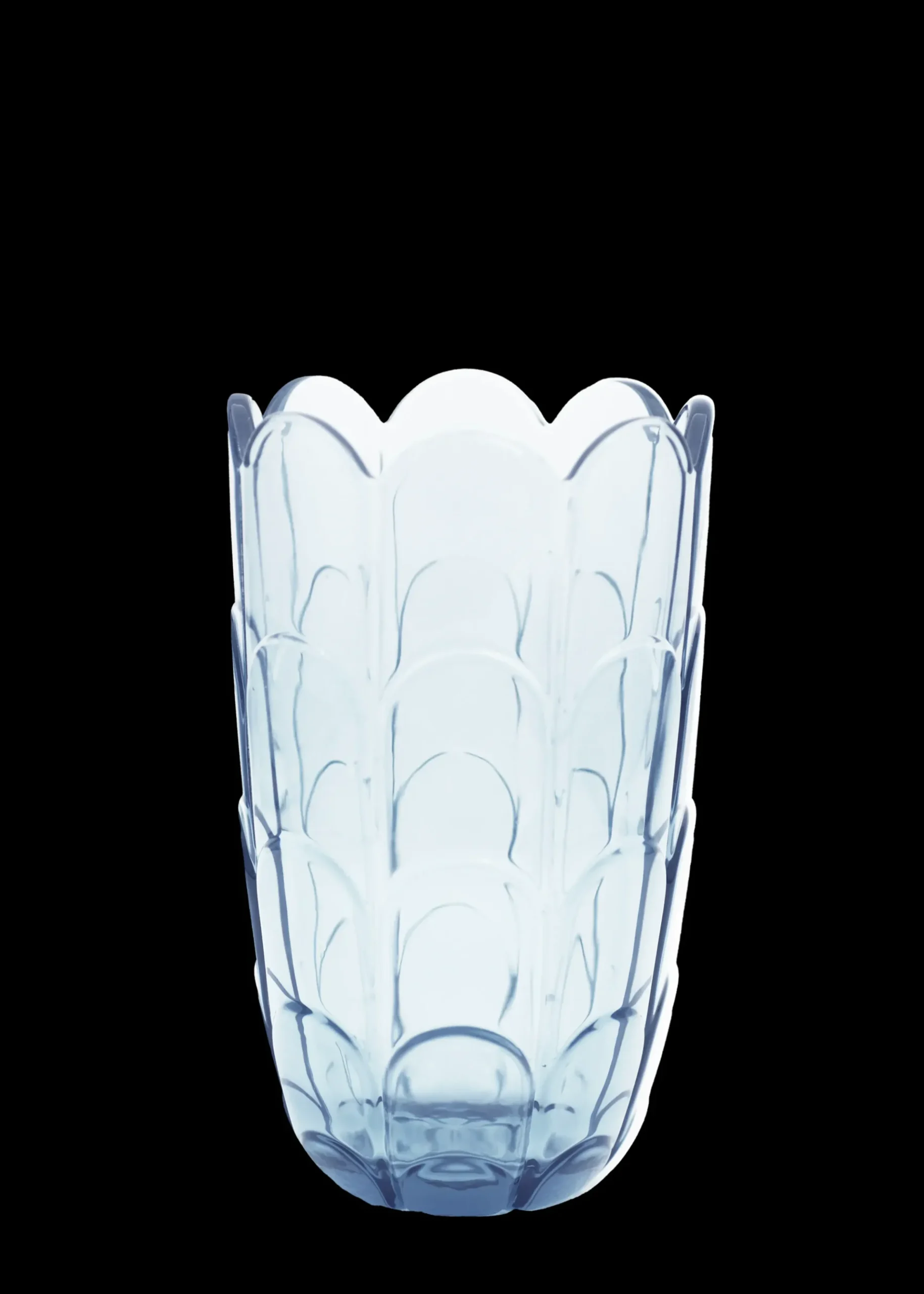 Holmegaard Lily Vase H19 cm blue iris | Køb hos os New
