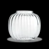 Holmegaard Oval Vase H17.5 cm i klar fra serien Primula