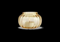 Holmegaard Primula Fyrfadsstage Ø9.5 cm amber | Køb her Online