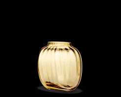 Holmegaard Primula Oval Vase H12.5 amber | Køb her Best