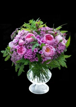 Holmegaard Vase H24 cm i klar fra serien Old English New