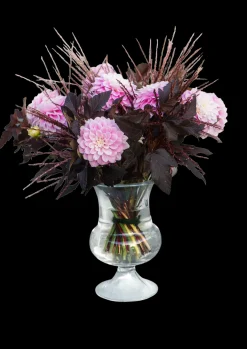 Holmegaard Vase H24 cm i klar fra serien Old English New