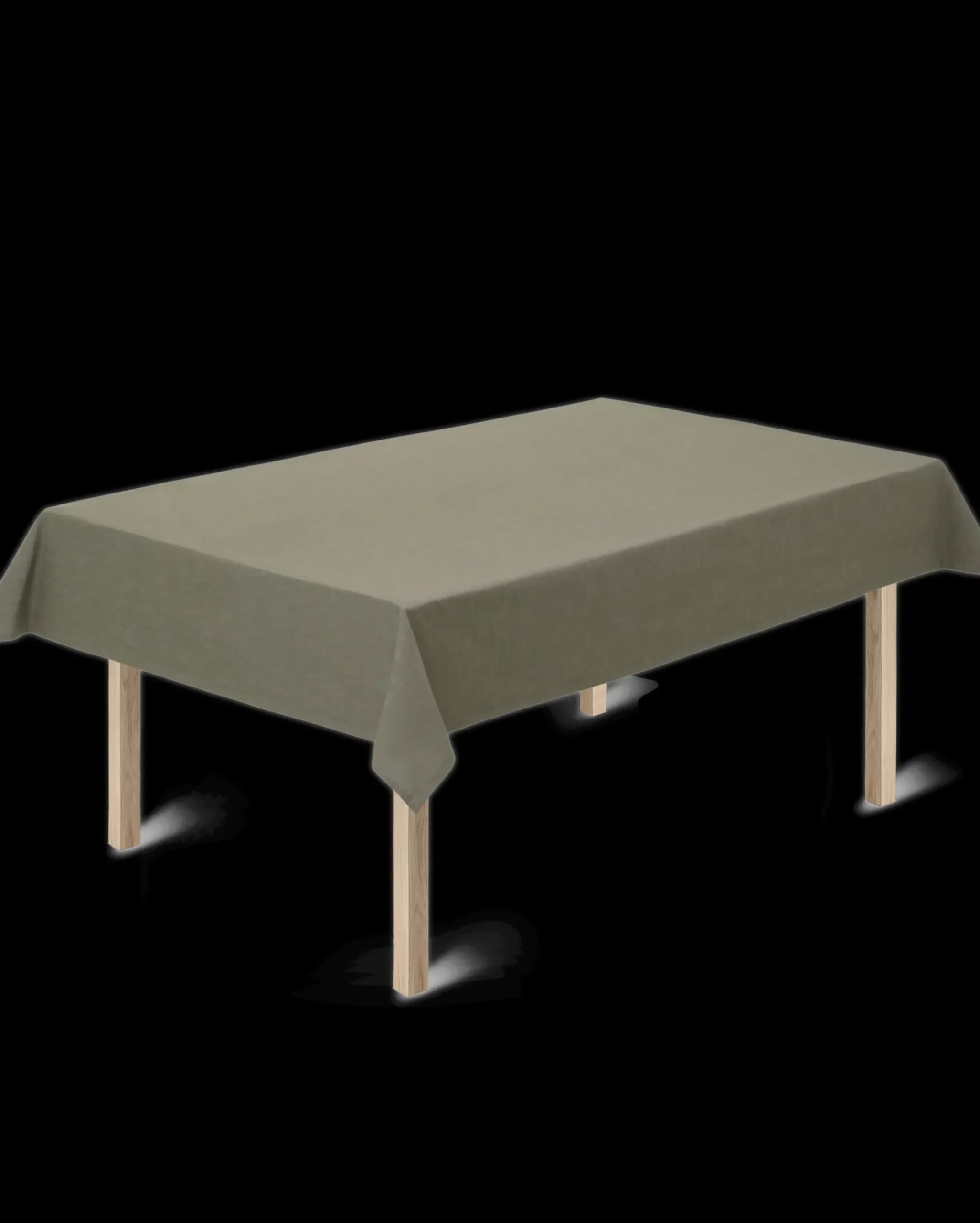 JUNA Basic Bomuldsdug olivengrøn 150x220 cm| Køb her Hot