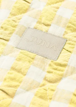 JUNA Bæk&Bølge Dalila Toiletbag 20x14 cm gul/hvid | Køb her Online