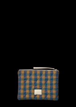JUNA Bæk&Bølge Dalila Toiletbag 20x14 cm blå/okker | Køb her Online