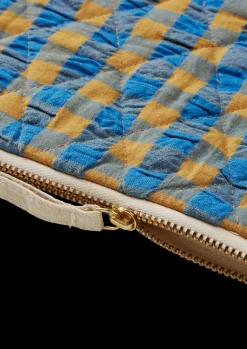 JUNA Bæk&Bølge Dalila Toiletbag 20x14 cm blå/okker | Køb her Online