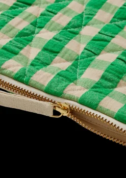 JUNA Bæk&Bølge Dalila Toiletbag 20x14 cm Grøn/Sand | Køb her New