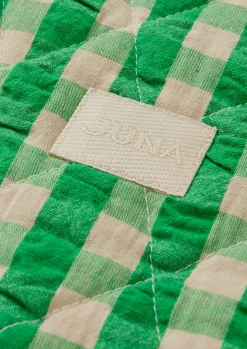 JUNA Bæk&Bølge Dalila Toiletbag 20x14 cm Grøn/Sand | Køb her New