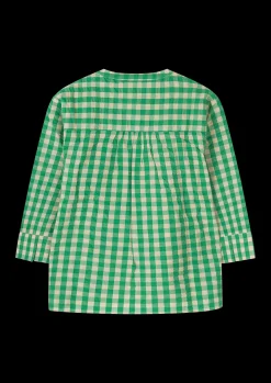 JUNA Bæk&Bølge Irene shirt S/M grøn/sand | Køb her New