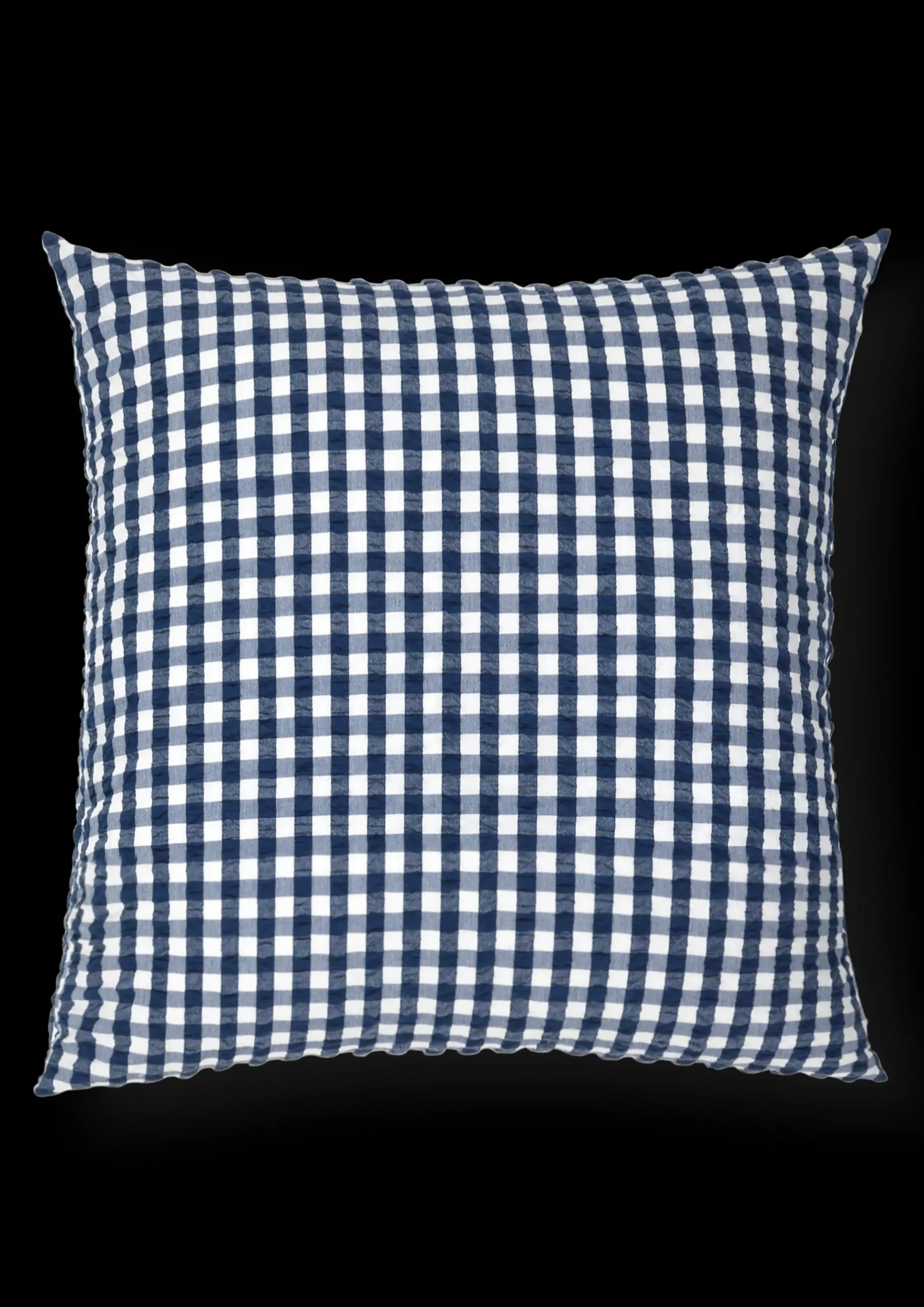 JUNA Bæk&Bølge Pudebetræk 63x60 cm mørk blå/hvid | Køb her Clearance