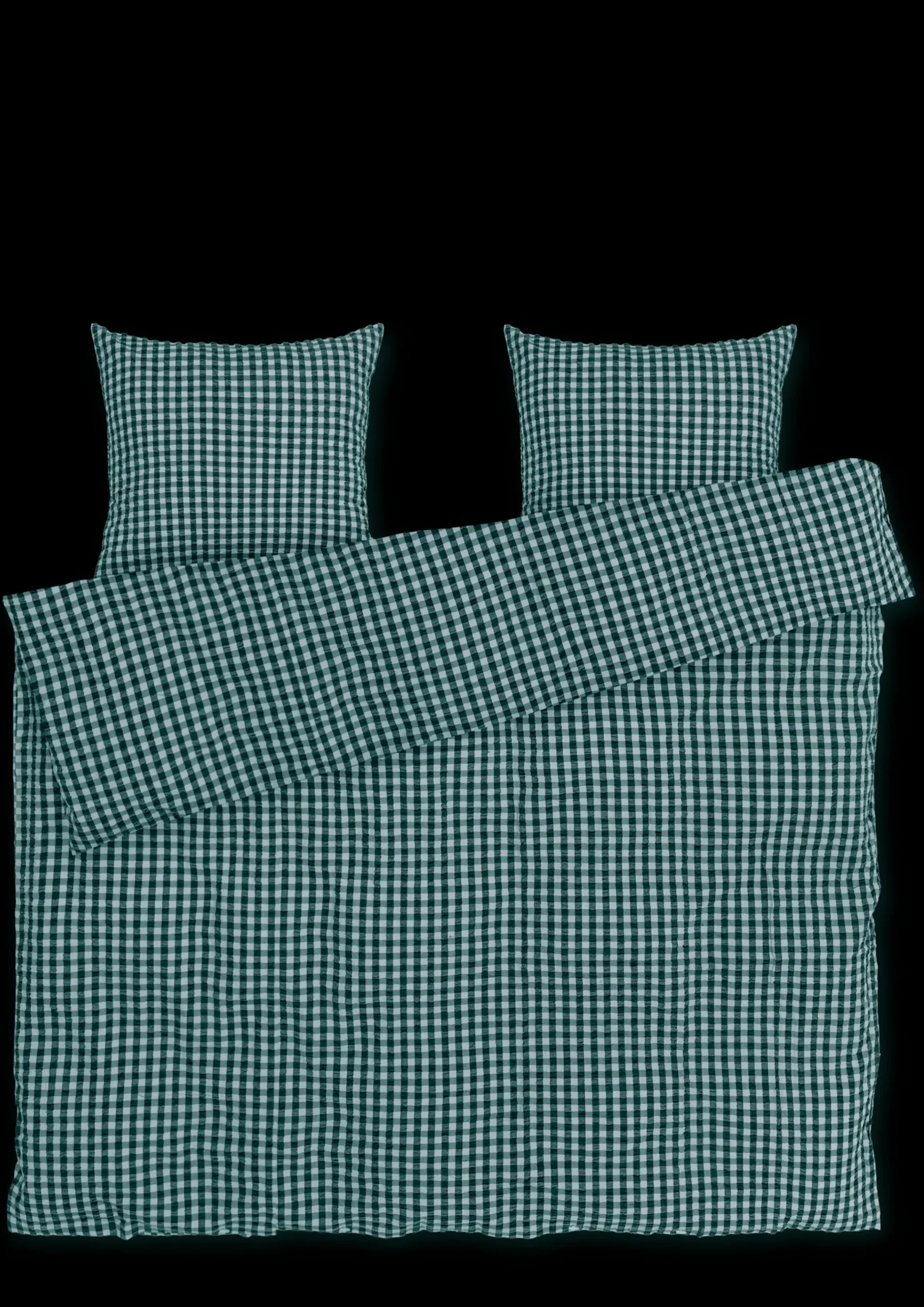 JUNA Bæk&Bølge Sengetøj 220x220 cm grøn/lys blå SE | Køb nu Sale