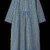 JUNA Bæk&Bølge Sonja dress S/M blå/okker | Køb her Sale