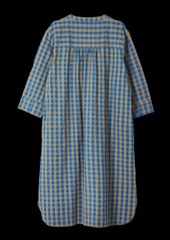 JUNA Bæk&Bølge Sonja dress S/M blå/okker | Køb her Sale
