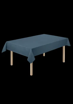 JUNA Damaskdug 150x300 cm i blå fra serien Piquet | Køb her Sale