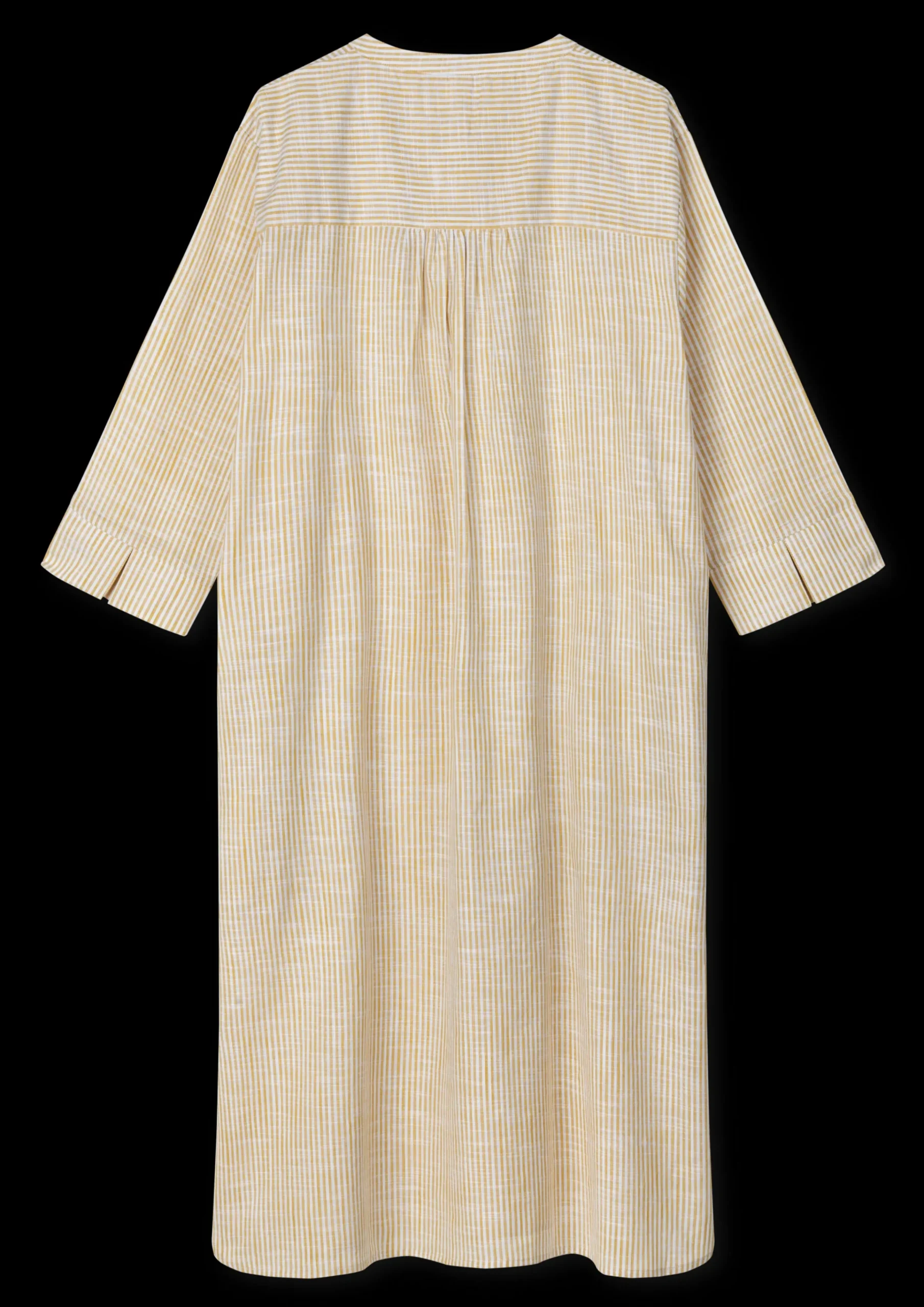JUNA Monochrome Lines Sonja dress XS okker/hvid | Køb her Best