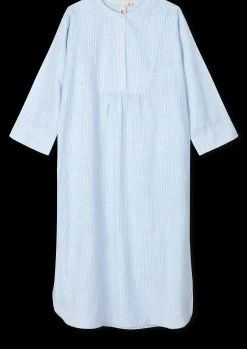 JUNA Monochrome Lines Sonja dress XS lys blå/hvid | Køb her Best