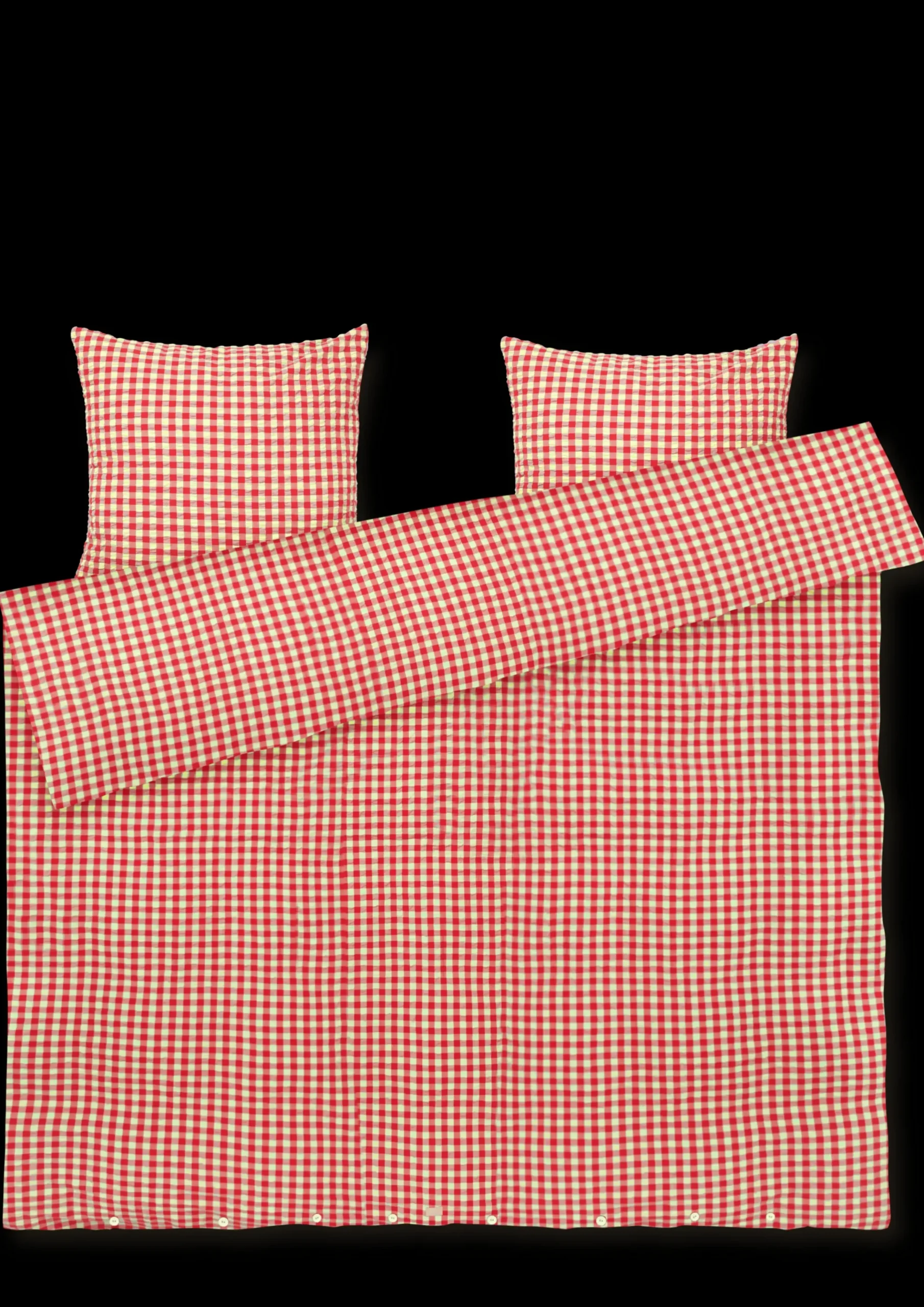 JUNA Sengetøj 200x220 cm i rød fra serien Bæk&Bølge Sale