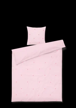 JUNA Sengetøj 150x210 cm i rosa fra serien Daisy | Køb her Outlet