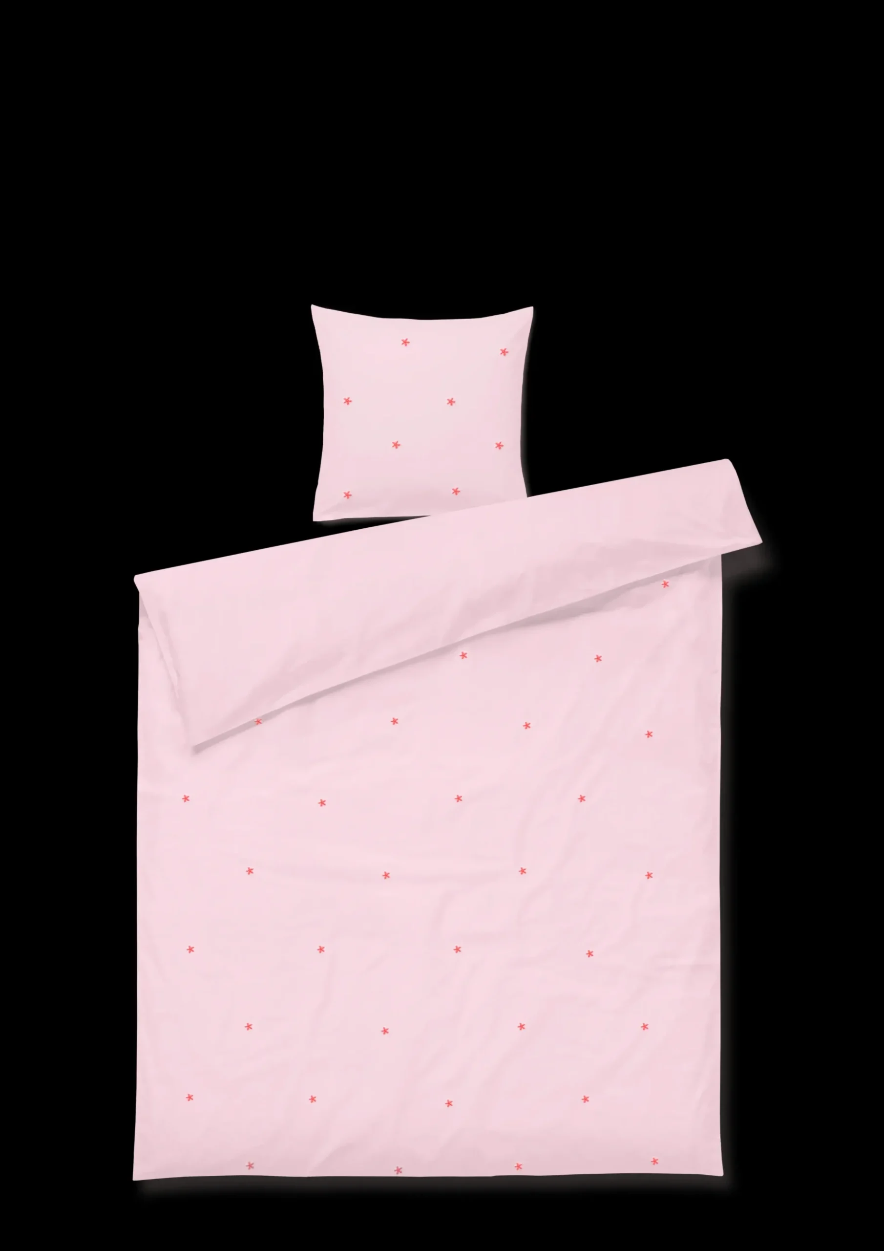 JUNA Sengetøj 150x210 cm i rosa fra serien Daisy | Køb her Outlet
