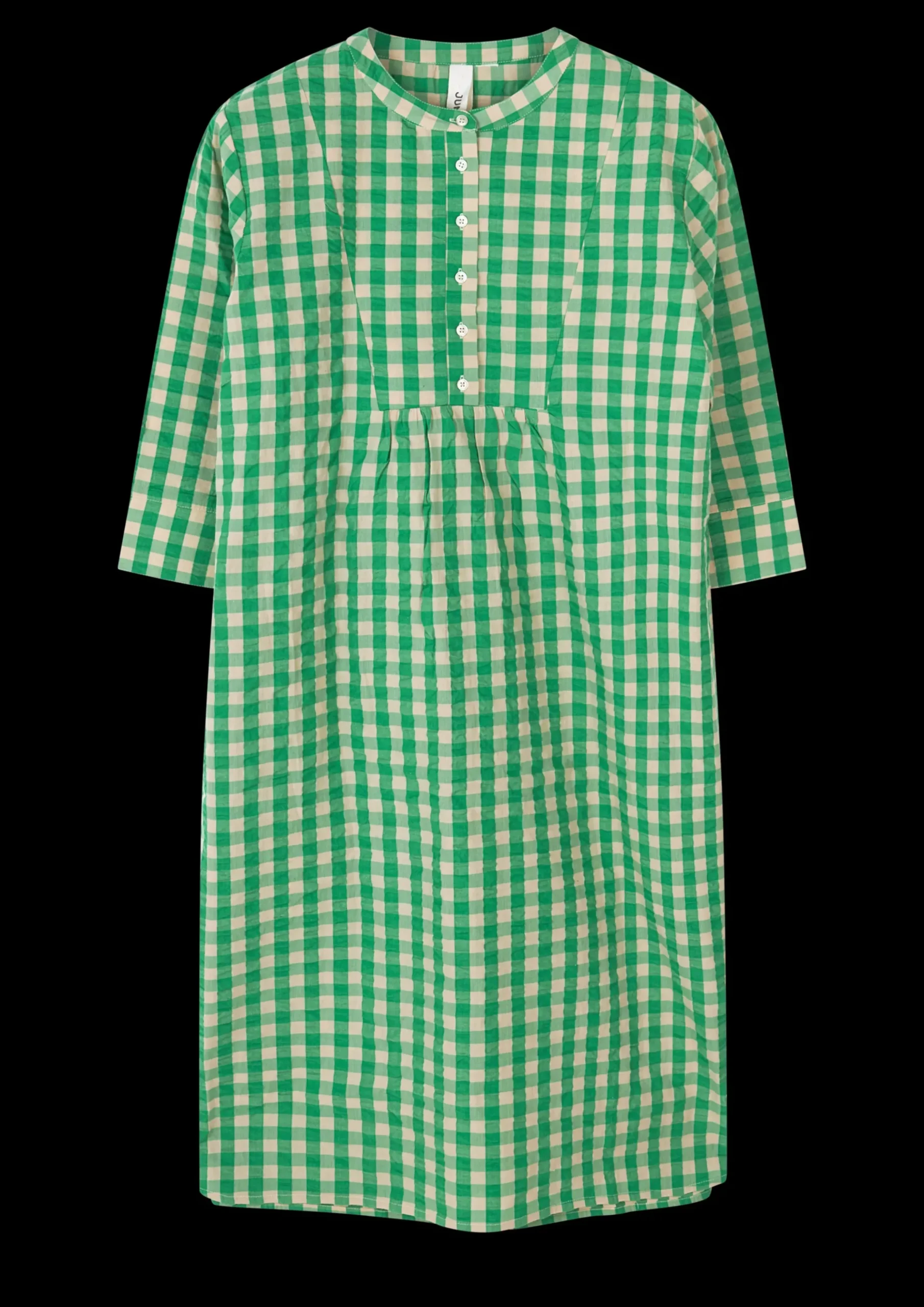JUNA Sonja dress S/M i grøn fra serien Bæk&Bølge | Køb her Outlet