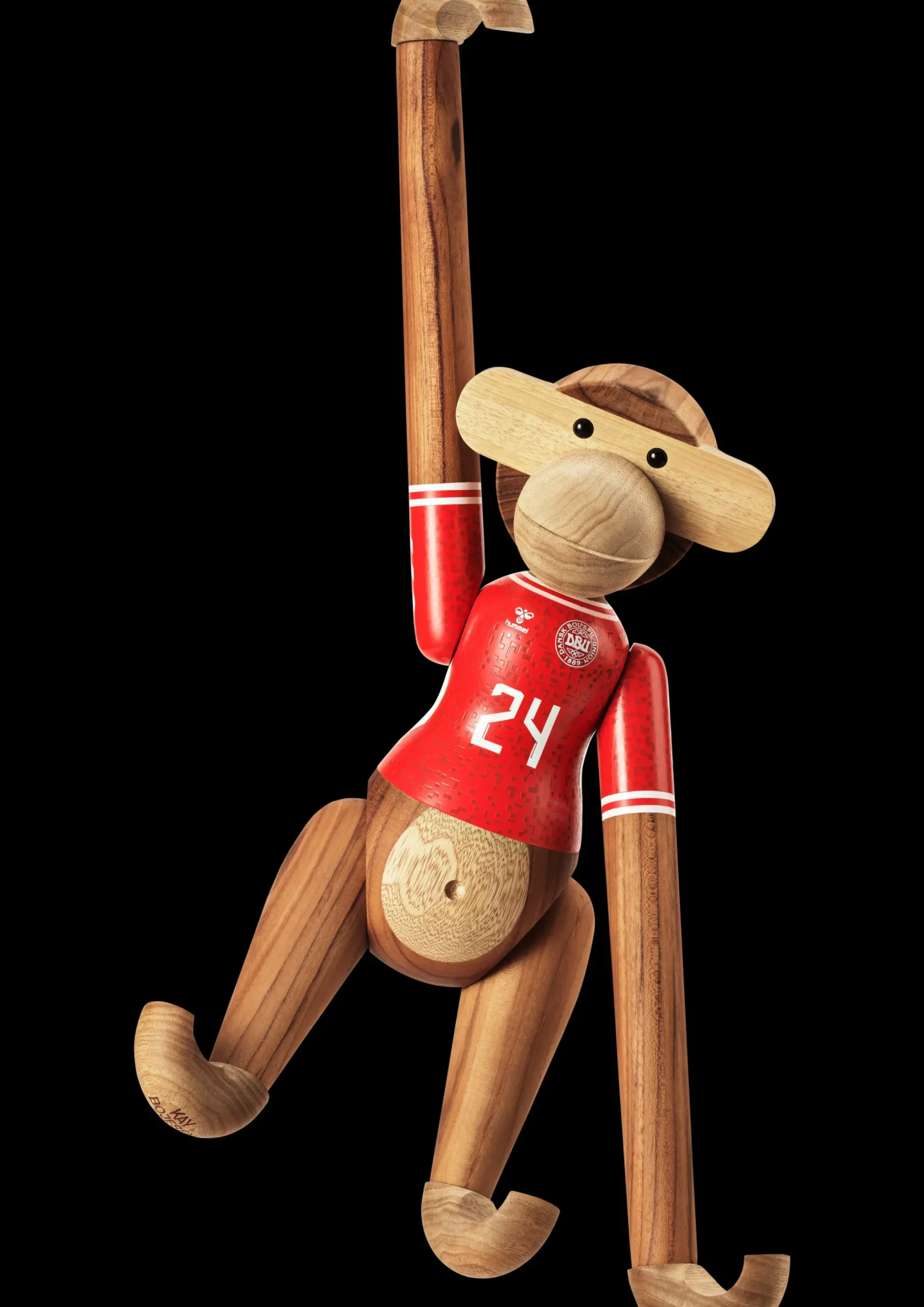 Kay Bojesen Abe x DBU Herre 2024 stor teak/limba - Køb her New