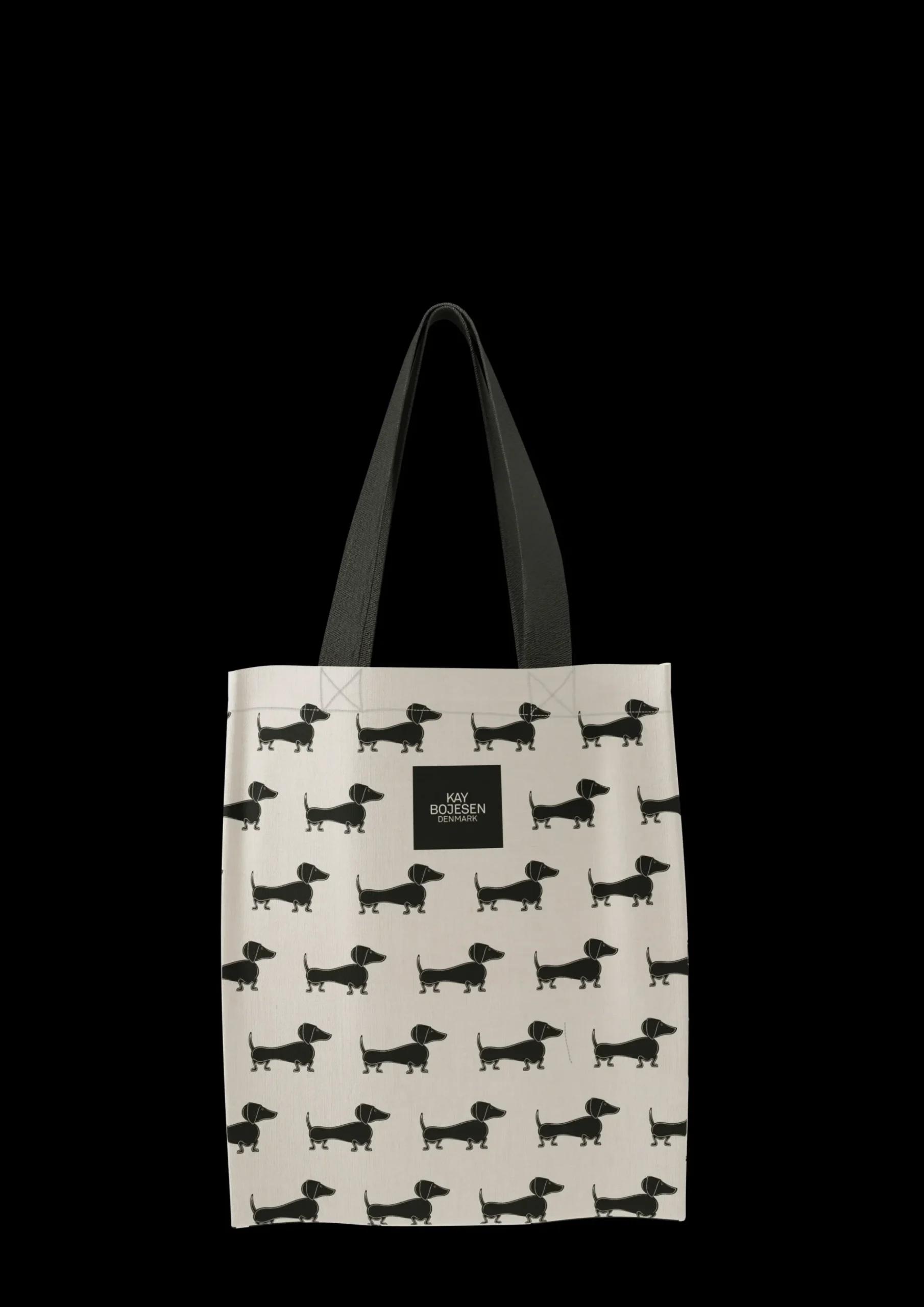 Kay Bojesen Gravhund Mulepose 40x45 cm i sort | Køb her Online