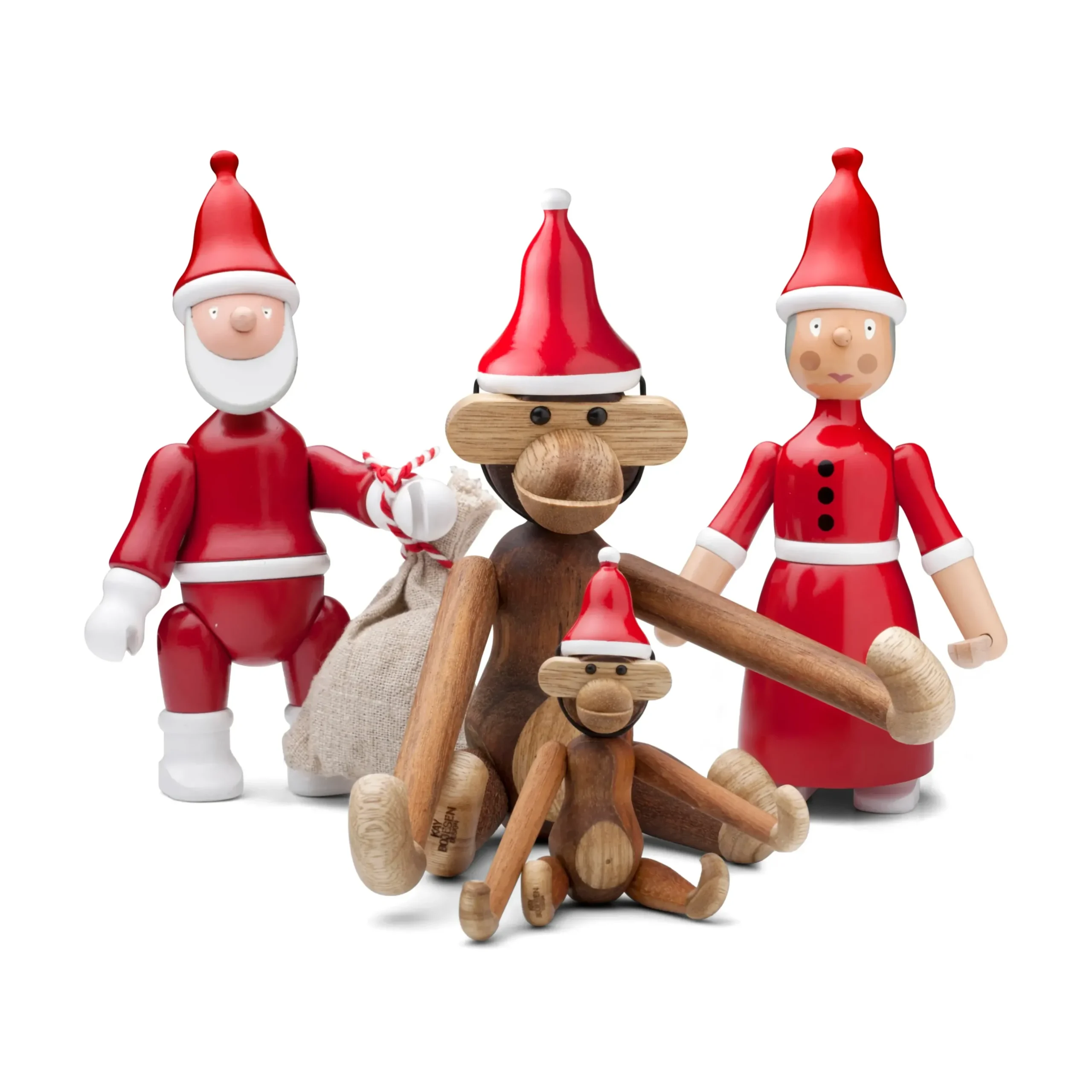 Kay Bojesen Nissehue mini i rød fra serien Figurines New
