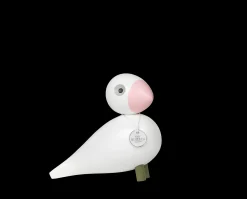 Kay Bojesen Sangfugl Love H15.5 cm hvid/rosa | Køb her Outlet