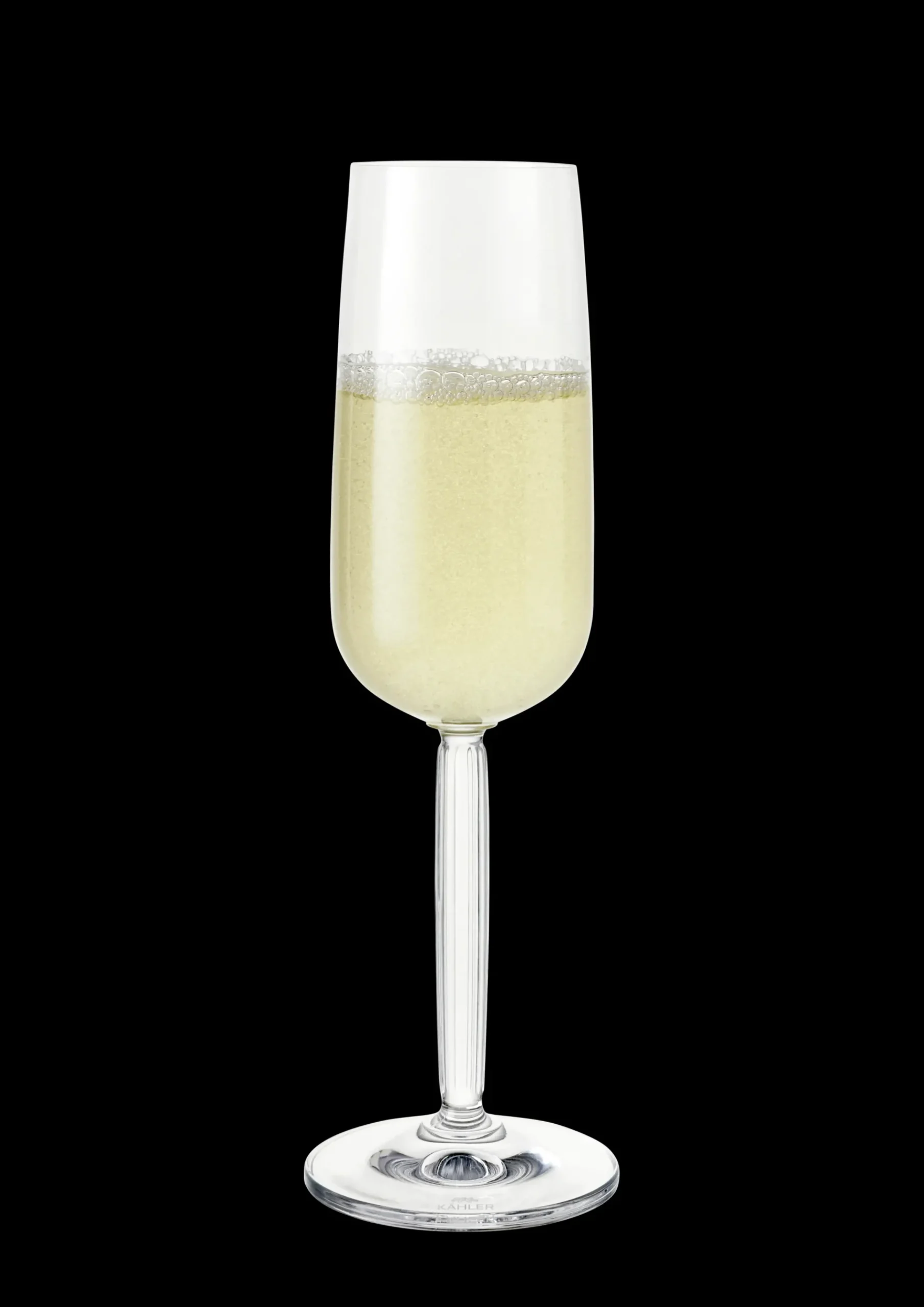 Kähler Hammershøi Champagneglas 24 cl klar 2 stk. | Køb her Outlet