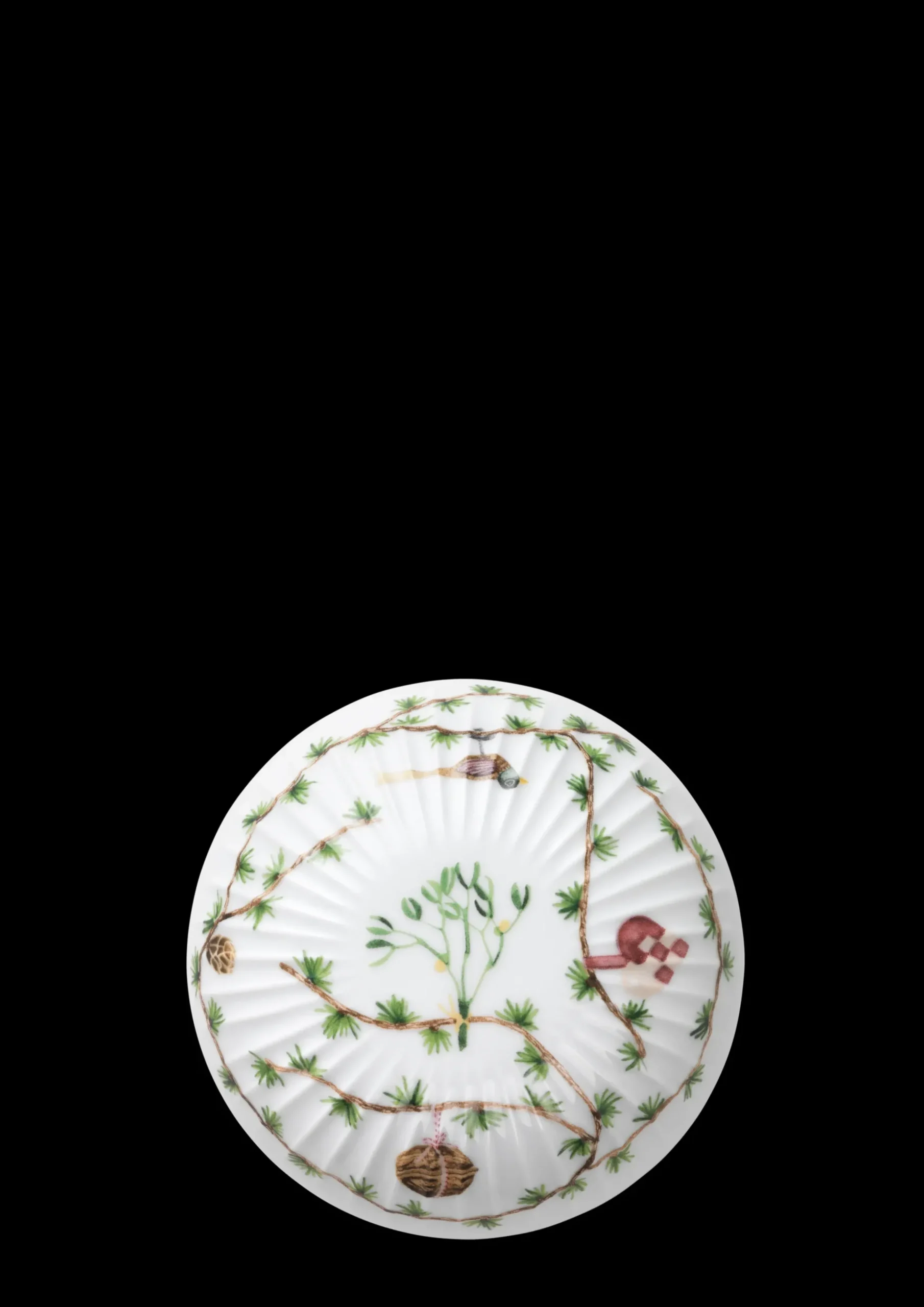 Kähler Hammershøi Christmas Bonbonniere Ø12 cm hvid m. deko Online