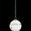 Kähler Hammershøi Christmas Kugle 2024 Ø6 cm hvid m. deko Best