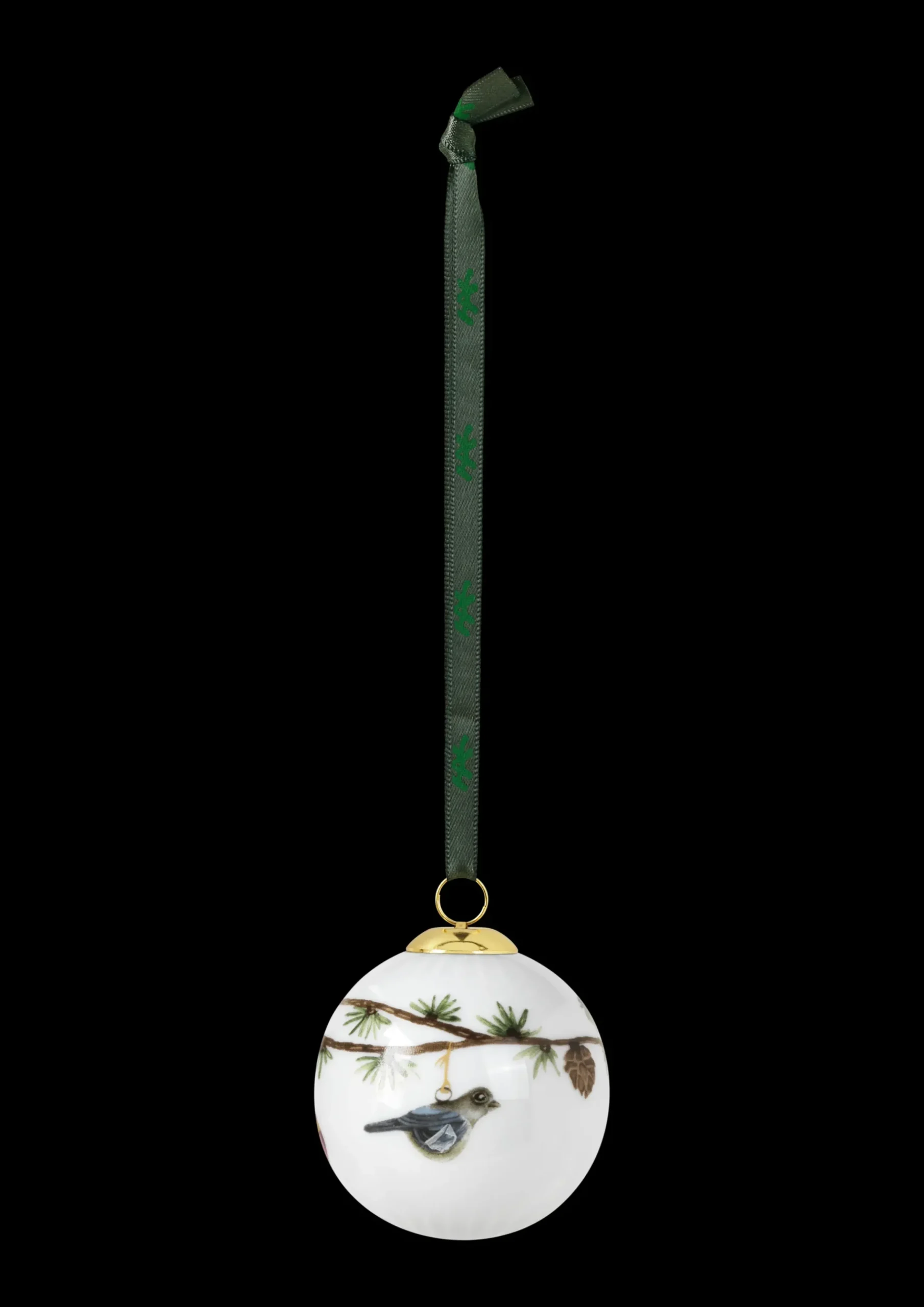 Kähler Hammershøi Christmas Kugle 2019 Ø6 cm hvid m. deko Clearance