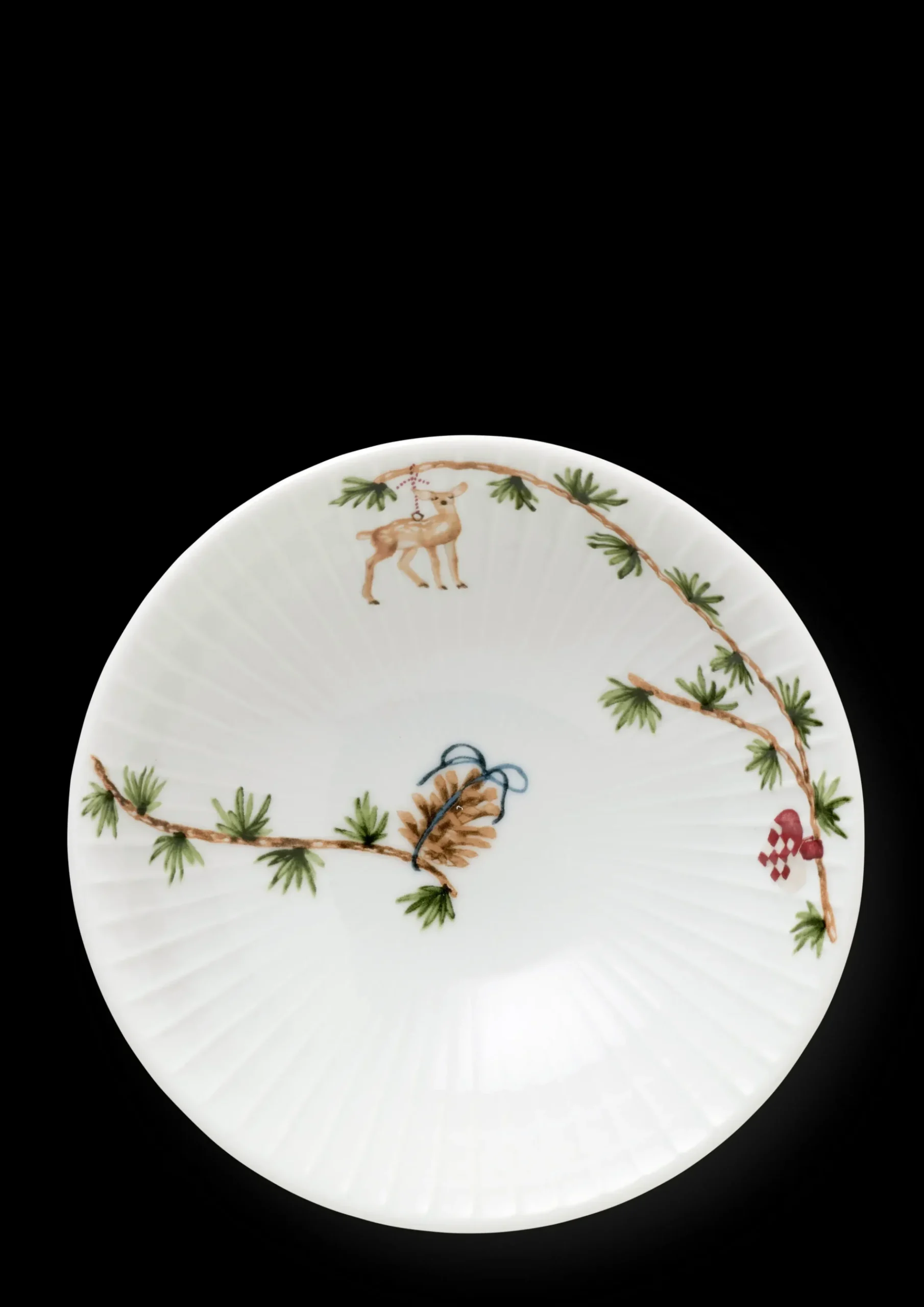 Kähler Hammershøi Christmas Skål Ø16 cm hvid m. deko 2 stk. Outlet