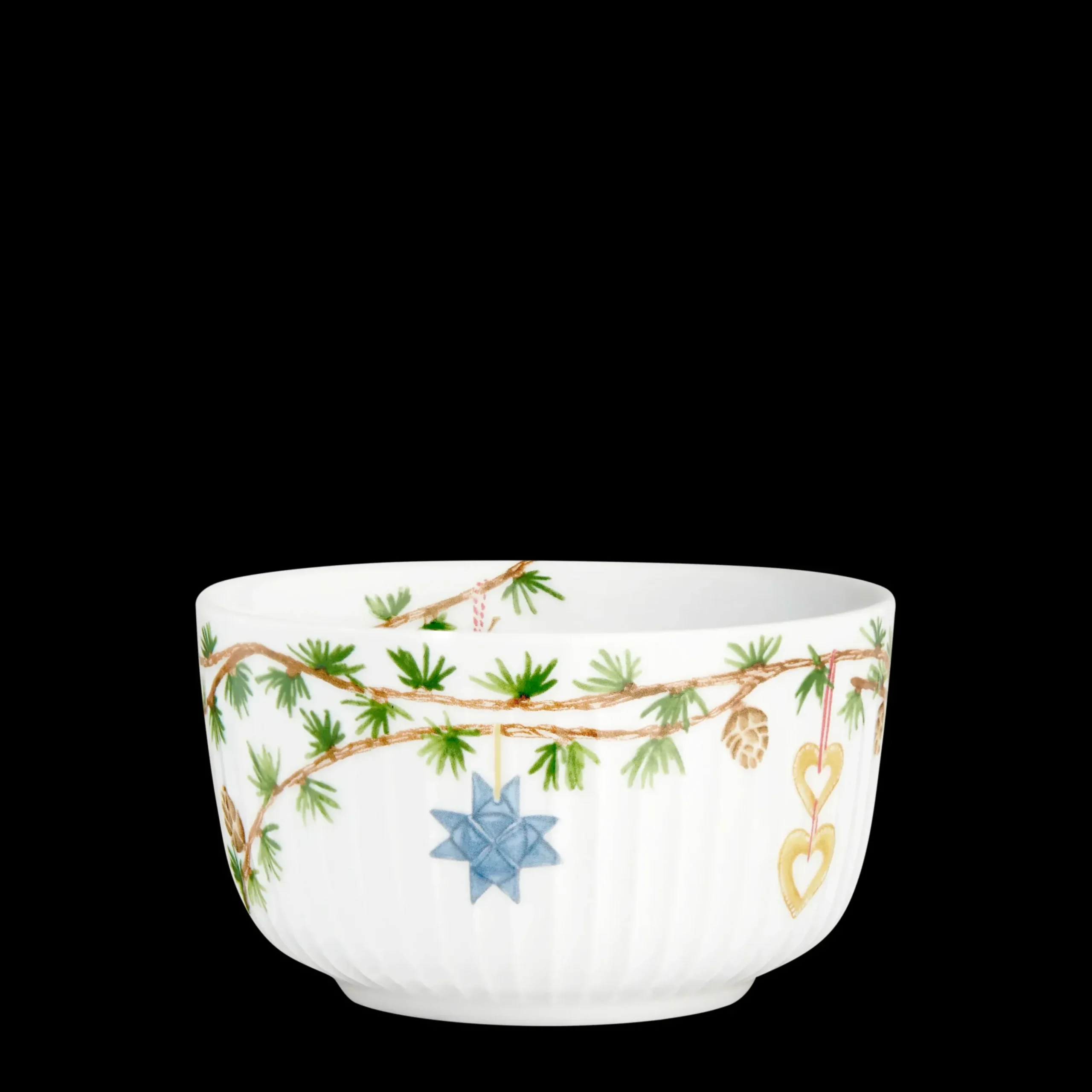 Kähler Hammershøi Christmas Skål Ø12 cm hvid m. deko Sale