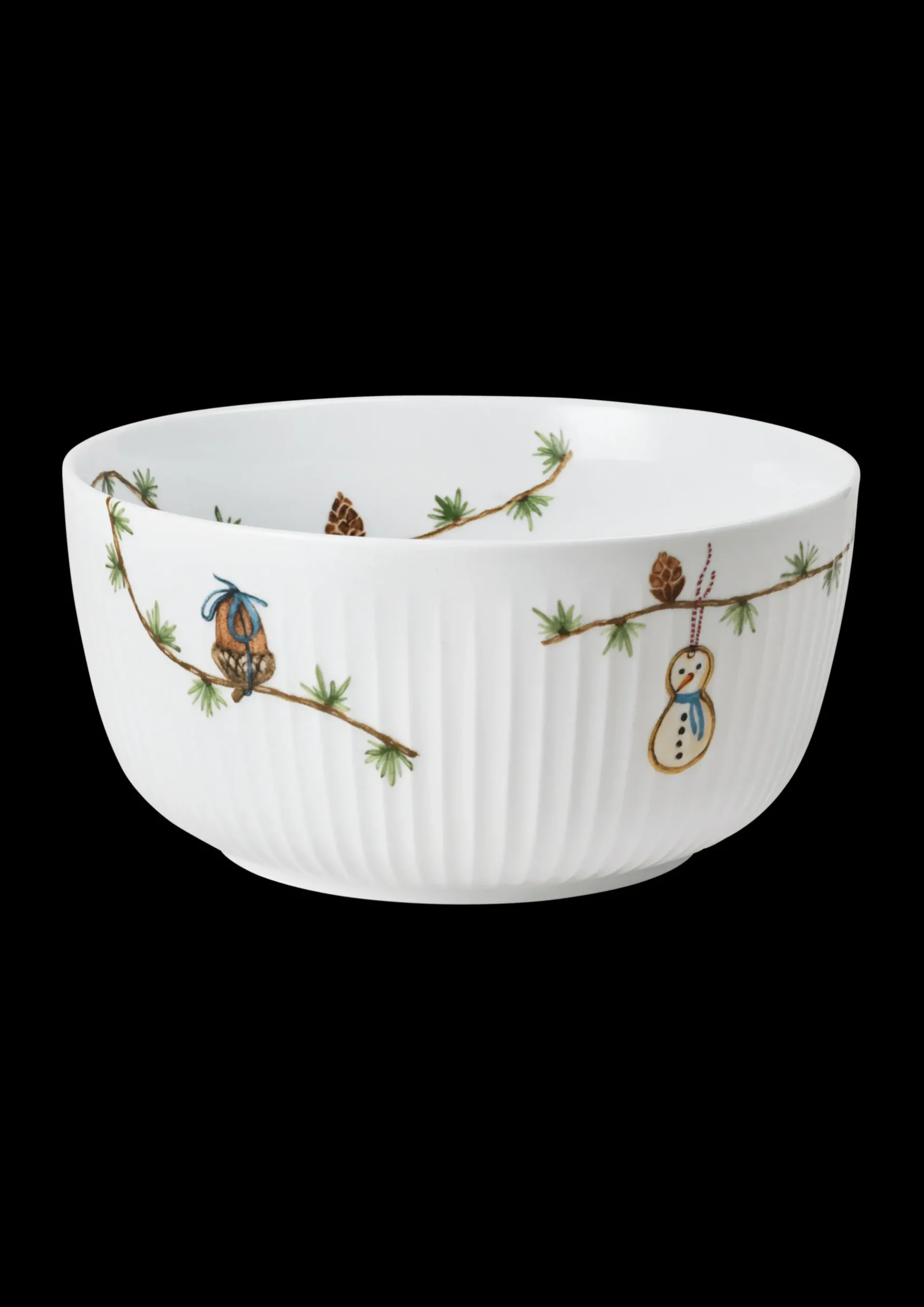 Kähler Hammershøi Christmas Skål Ø21 cm hvid m. deko Discount