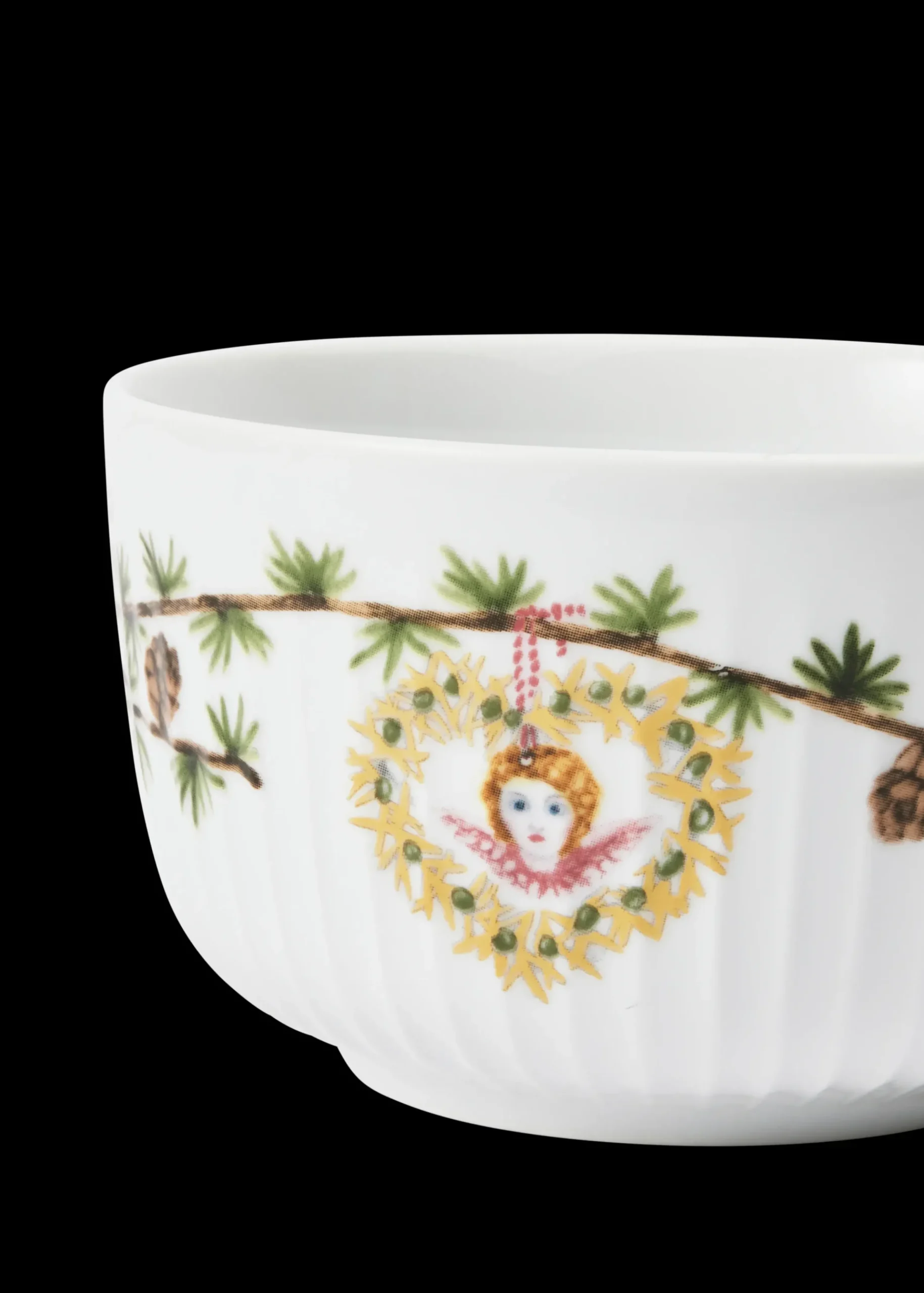 Kähler Hammershøi Christmas Skål 2024 Ø12 cm hvid m. deko Discount