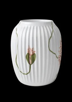 Kähler Hammershøi Poppy Vase H21 hvid m. deko | Køb her Best