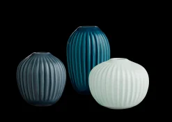 Kähler Hammershøi Vase miniature grøn 3 stk. | Køb her Outlet
